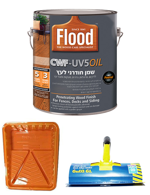 מבצע לחידוש דק &ndash; שמן שקוף פד מגש - איך משמנים עץ לדק?